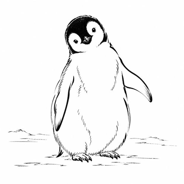 鳥獣戯画の墨線