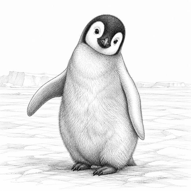 ペン画のクロスハッチング